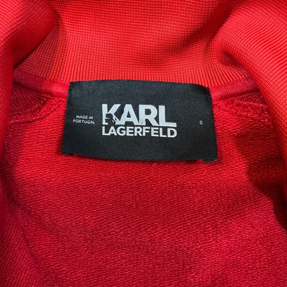 Karl Lagerfeld Paris Red Logo Track Set – Jacket & Joggers – Size Small - Picture 4 of 13